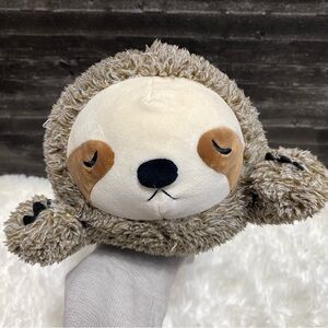 LIV HEART SLOTH SLEEPING STUFFED ANIMAL LAYING DOWN PLUSH FLUFFY TOY